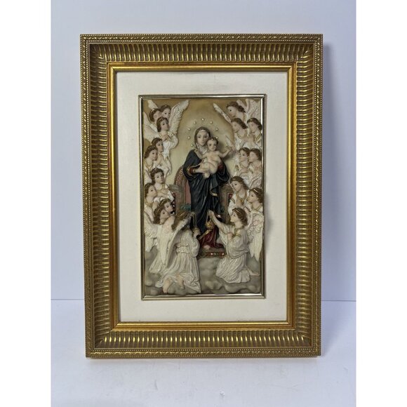 Other - Montefiori Bas-relief Framed The Virgin With Angels, William-Adolphe Bouguereau